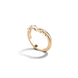 Shahla Karimi Gaudi Curved 2mm Band 14K Yellow Gold