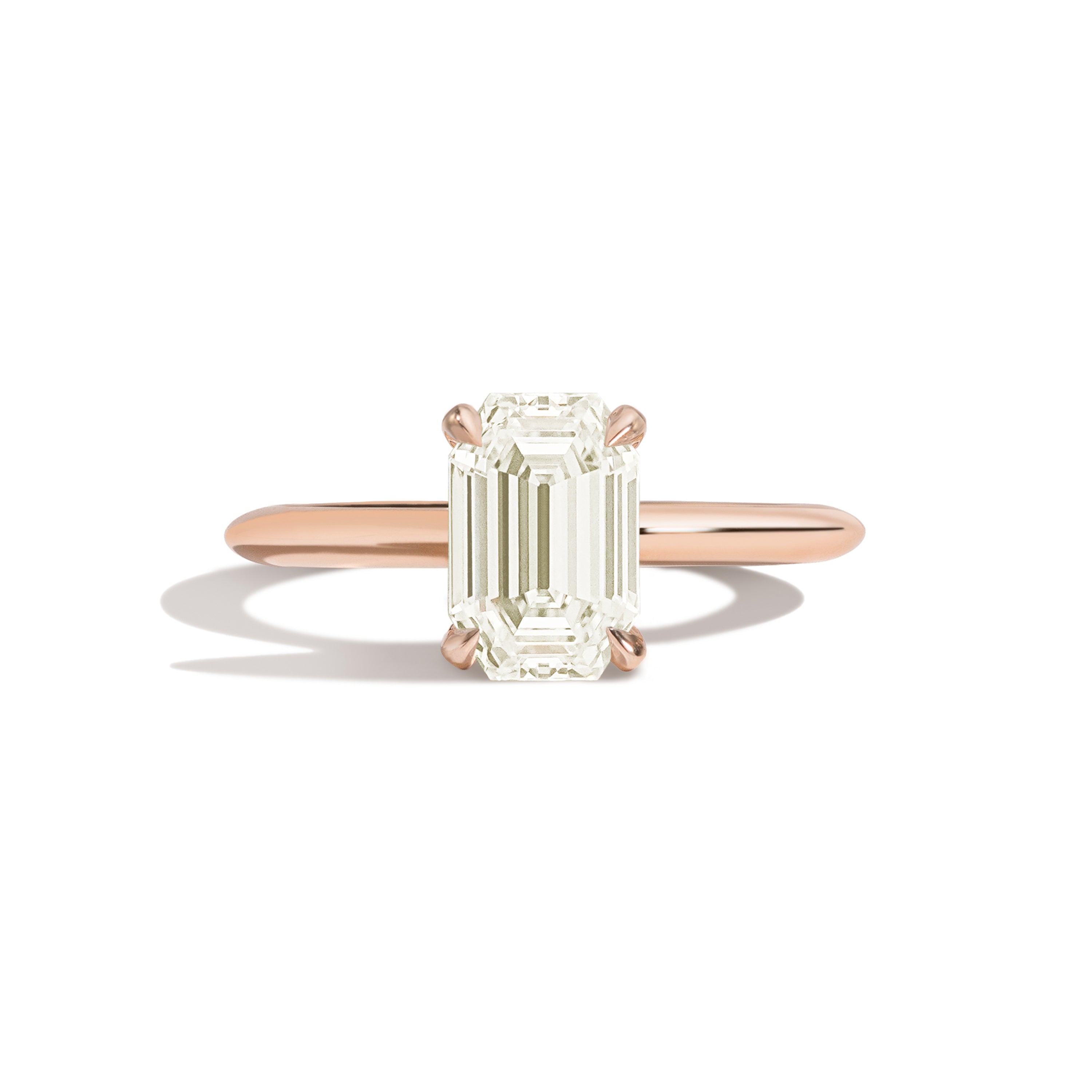 Shahla Karimi Jewelry Old Mine Emerald 14K Gold on a white background 