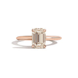 Shahla Karimi Jewelry Old Mine Emerald 14K Gold Ring on a white background