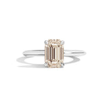 Shahla Karimi Jewelry Old Mine Emerald 14K Gold Ring on a white background