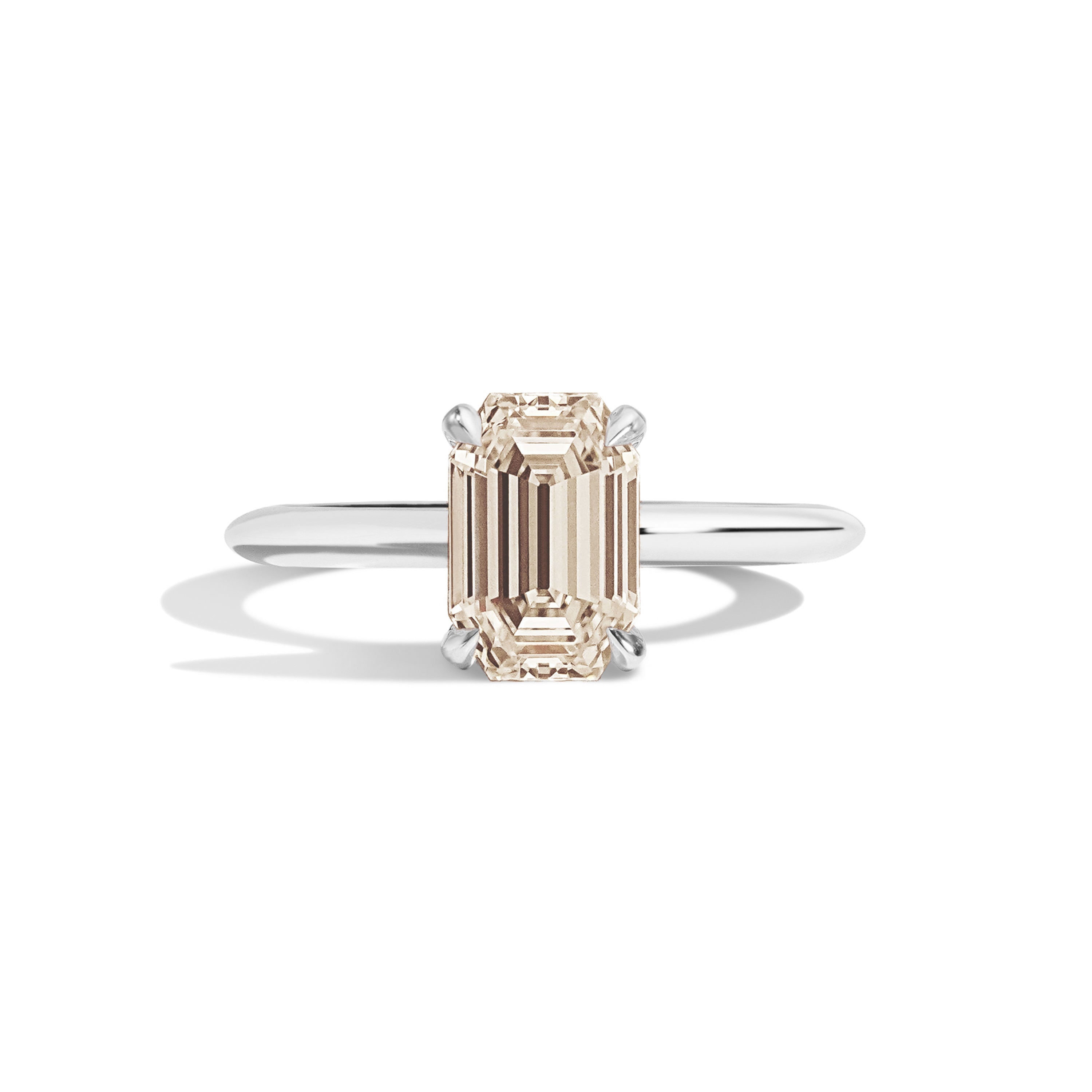 Shahla Karimi Jewelry Old Mine Emerald 14K Gold Ring on a white background