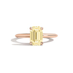 Shahla Karimi Jewelry Old Mine Emerald 14K Gold Ring on a white background
