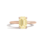 Shahla Karimi Jewelry Old Mine Emerald 14K Gold Ring on a white background