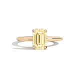 Shahla Karimi Jewelry Old Mine Emerald 14K Gold Ring on a white background