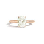 Shahla Karimi Jewelry Old Mine Cushion 14K Gold Ring on a white background