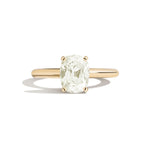 Shahla Karimi Jewelry Old Mine Cushion 14K Gold Ring on a white background