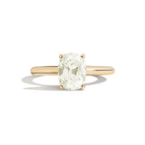 Shahla Karimi Jewelry Old Mine Cushion 14K Gold Ring on a white background