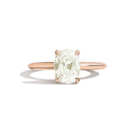 Shahla Karimi Jewelry Old Mine Cushion 14K Gold Ring on a white background