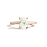 Shahla Karimi Jewelry Old Mine Cushion 14K Gold Ring on a white background