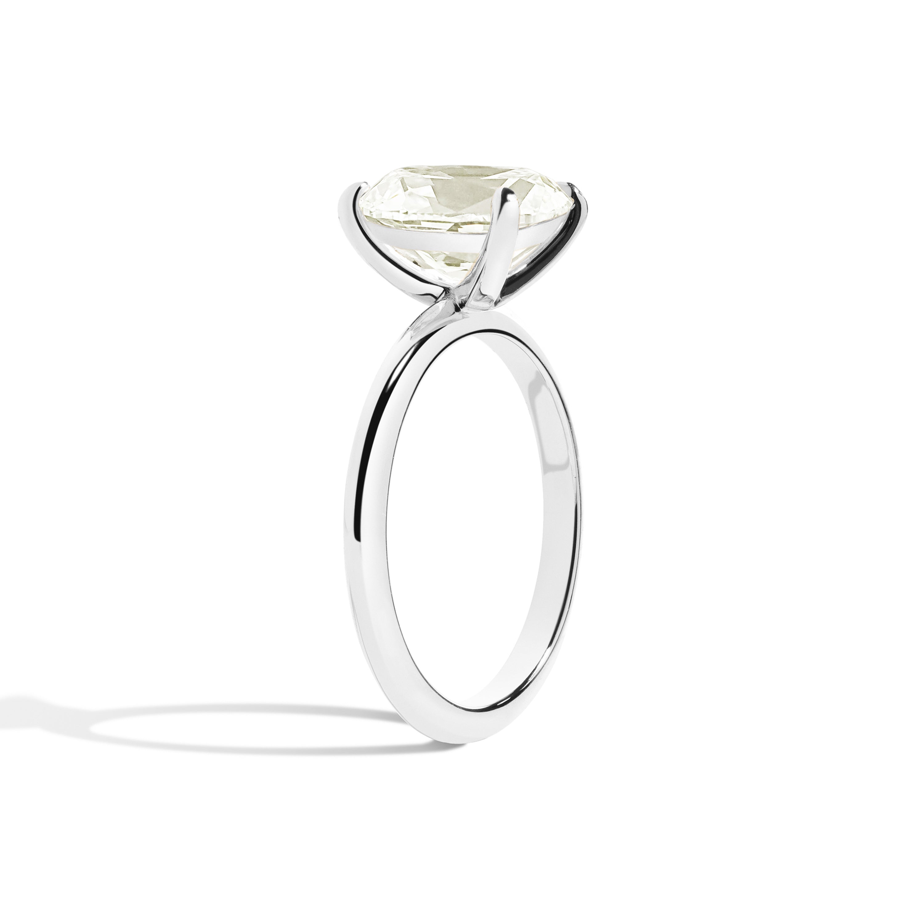 Shahla Karimi Jewelry Old Mine Cushion 14K Gold Ring on a white background