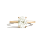 Shahla Karimi Jewelry Old Mine Cushion 14K Gold Ring on a white background