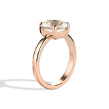 Shahla Karimi Jewelry Old Mine Cushion 14K Gold Ring on a white background