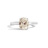 Shahla Karimi Jewelry Old Mine Cushion 14K Gold Ring on a white background