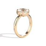 Shahla Karimi Jewelry Old Mine Cushion 14K Gold Ring on a white background