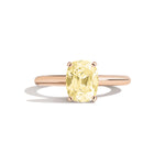 Shahla Karimi Jewelry Old Mine Cushion 14K Gold Ring on a white background