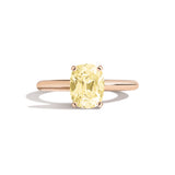 Shahla Karimi Jewelry Old Mine Cushion 14K Gold Ring on a white background