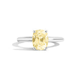 Shahla Karimi Jewelry Old Mine Cushion 14K Gold Ring on a white background