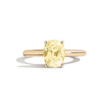 Shahla Karimi Jewelry Old Mine Cushion 14K Gold Ring on a white background