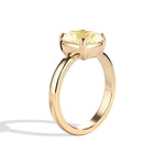 Shahla Karimi Jewelry Old Mine Cushion 14K Gold Ring on a white background