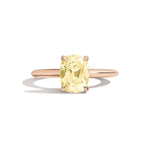 Shahla Karimi Jewelry Old Mine Cushion 14K Gold Ring on a white background
