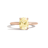 Shahla Karimi Jewelry Old Mine Cushion 14K Gold Ring on a white background