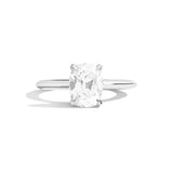 Shahla Karimi Jewelry Old Mined Cushion 14K Gold Ring on a white background