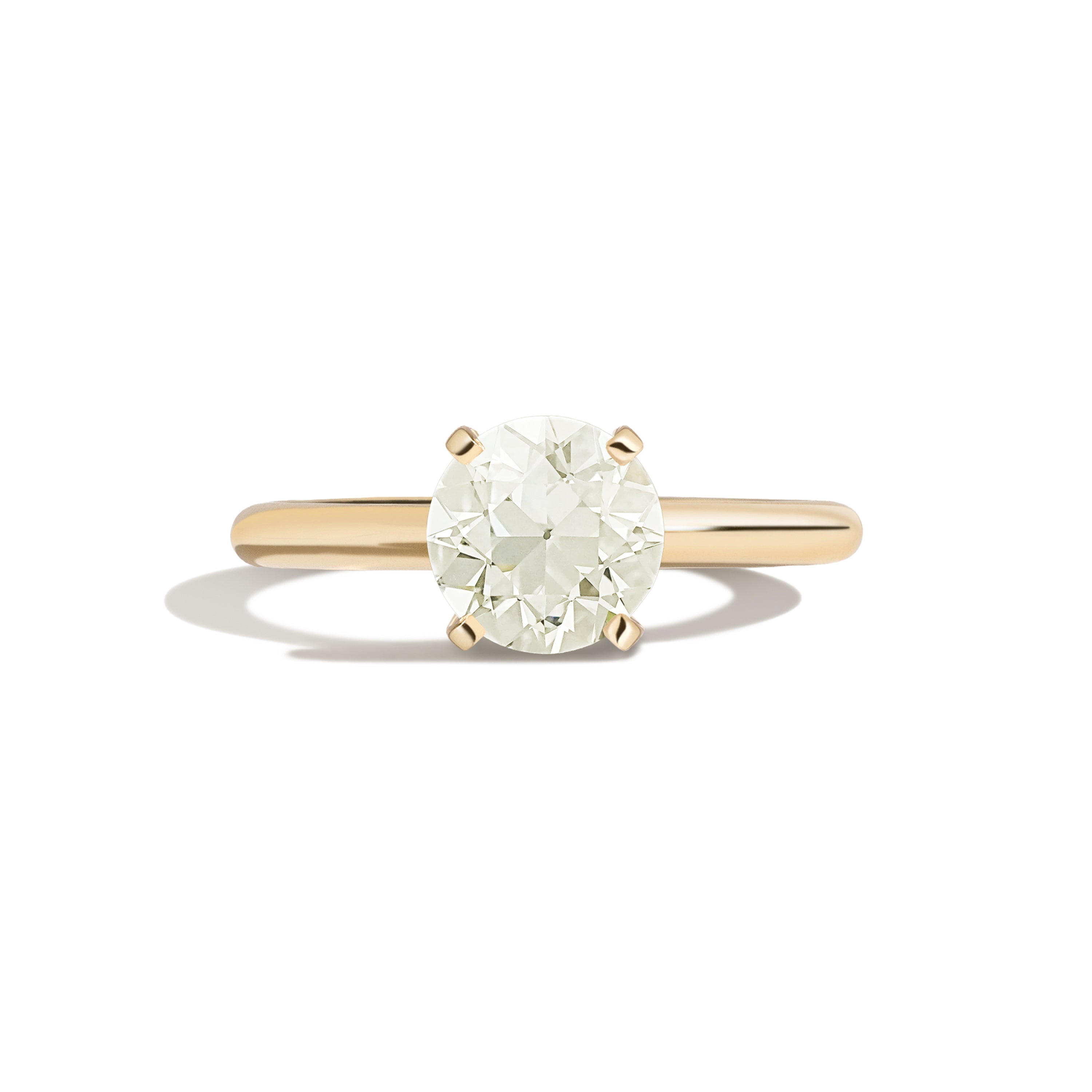 Shahla Karimi Jewelry Old European 14K Gold Ring on a white background