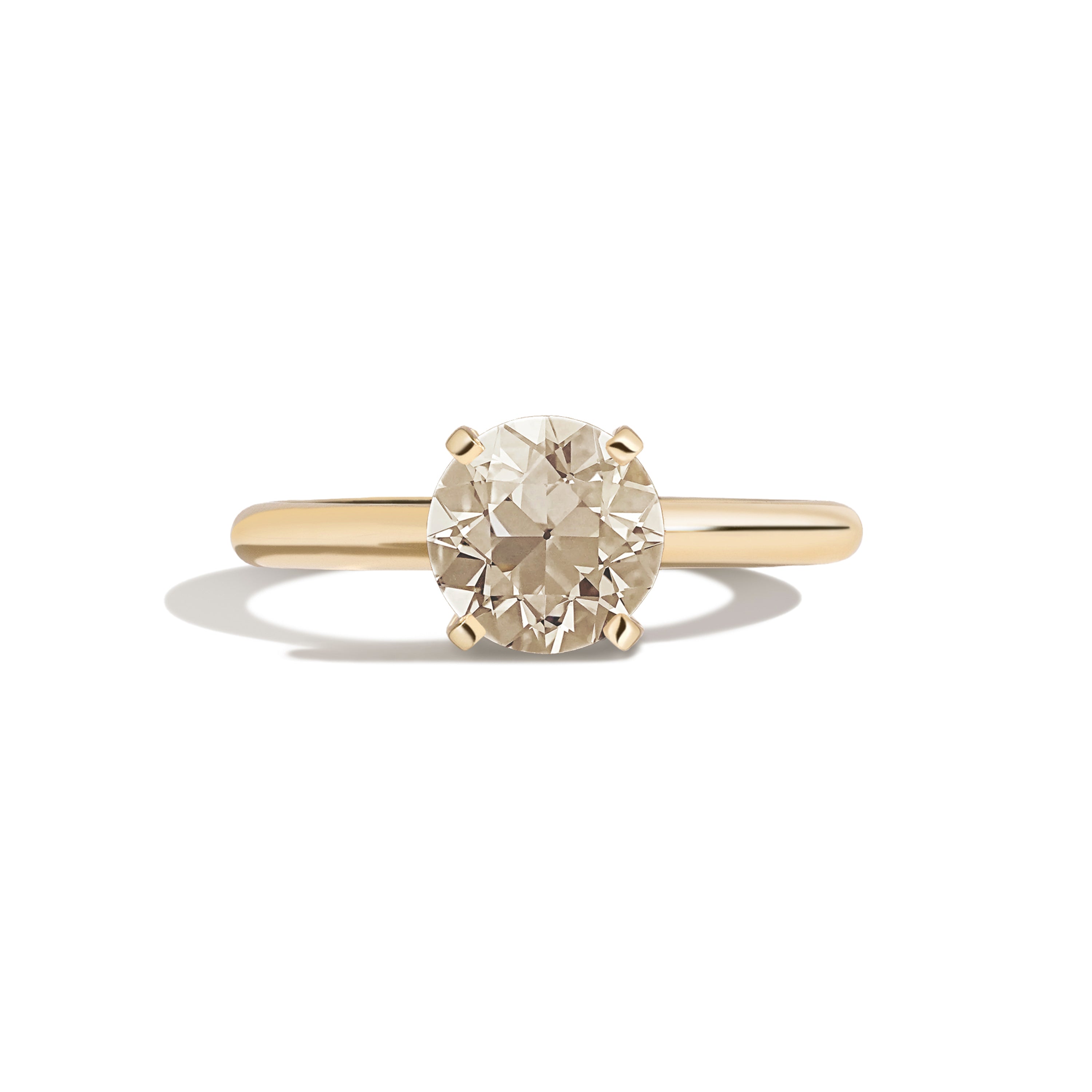 Shahla Karimi Jewelry Old European 14K Gold Ring on a white background