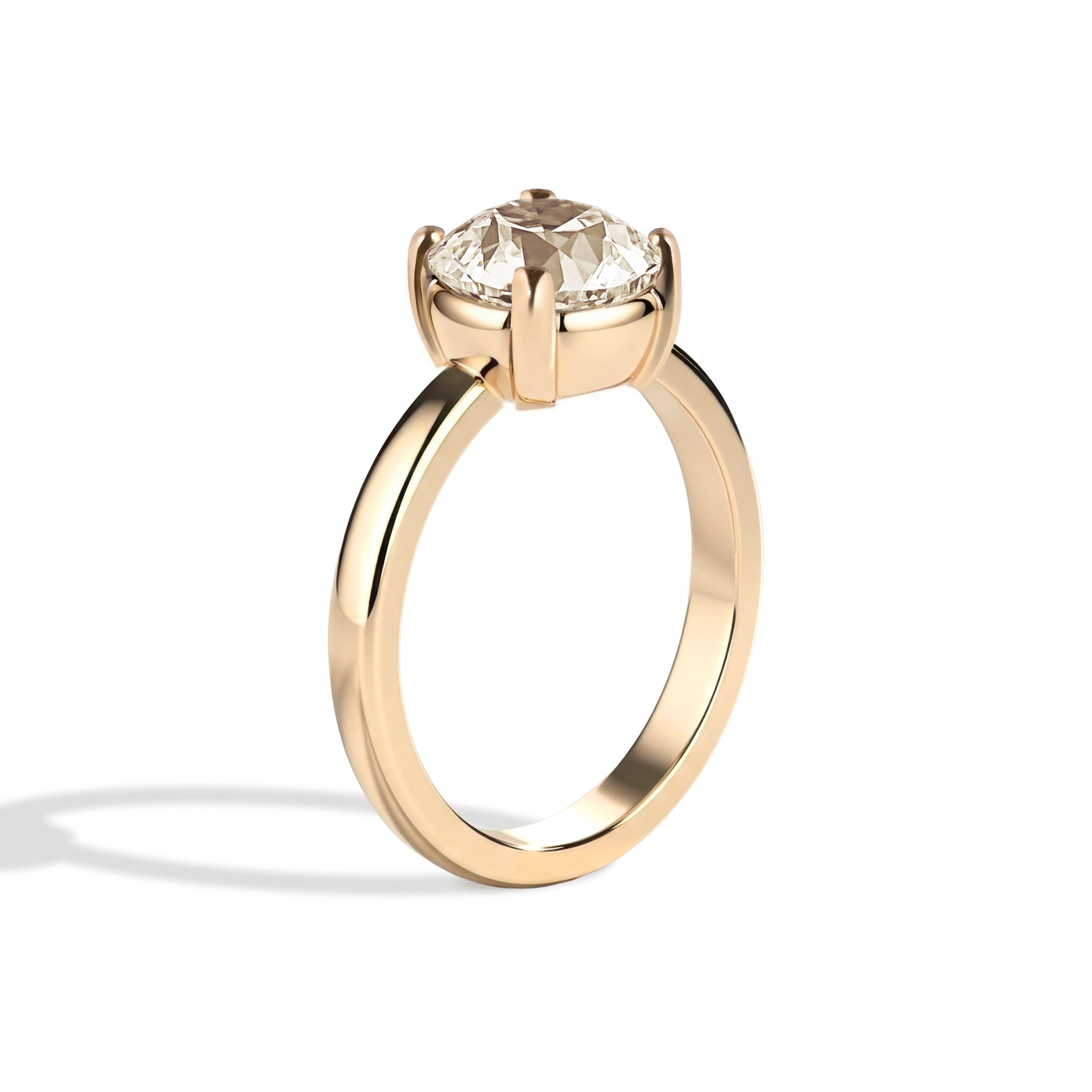 Shahla Karimi Jewelry Old European 14K Gold Ring on a white background