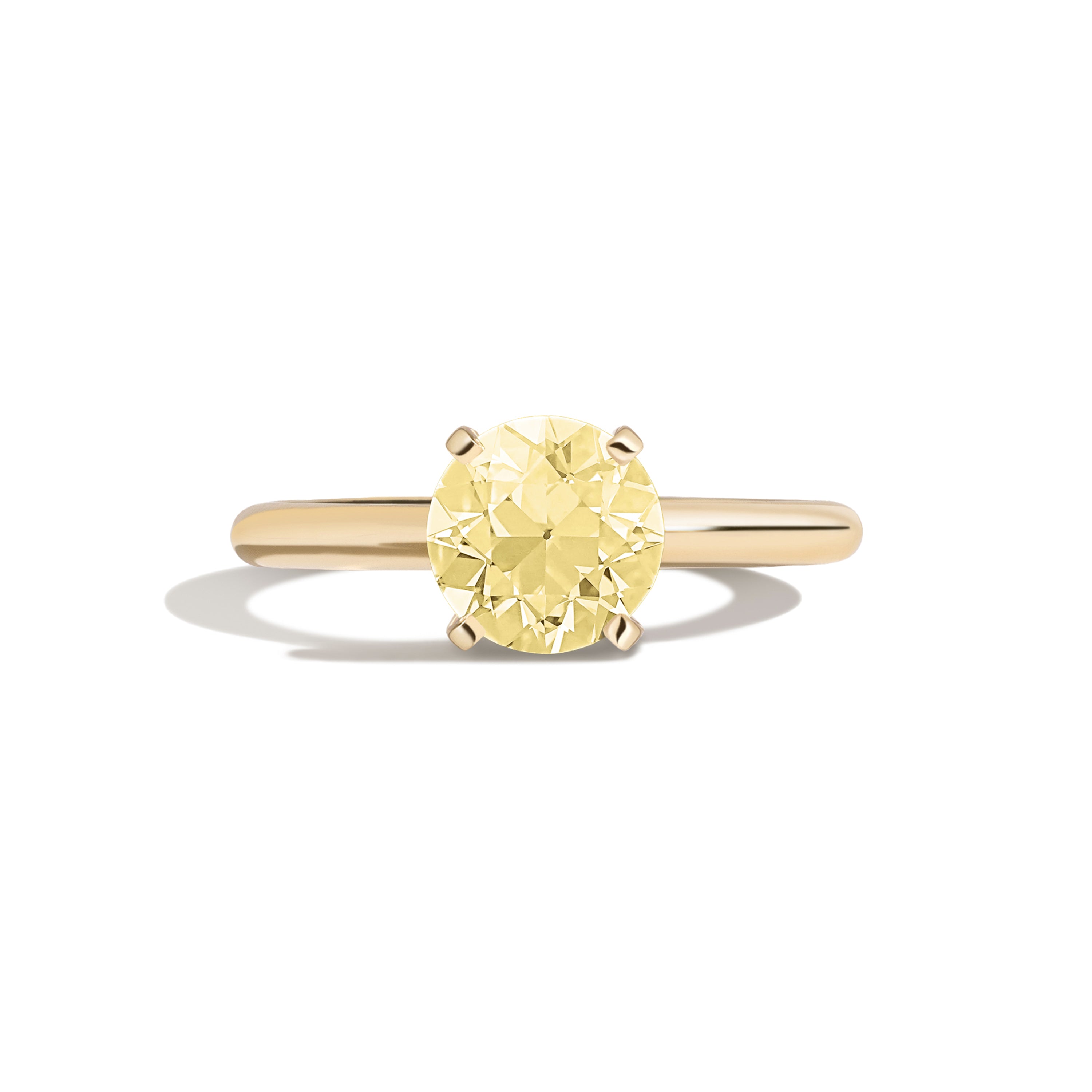Shahla Karimi Jewelry Old European 14K Gold Ring on a white background