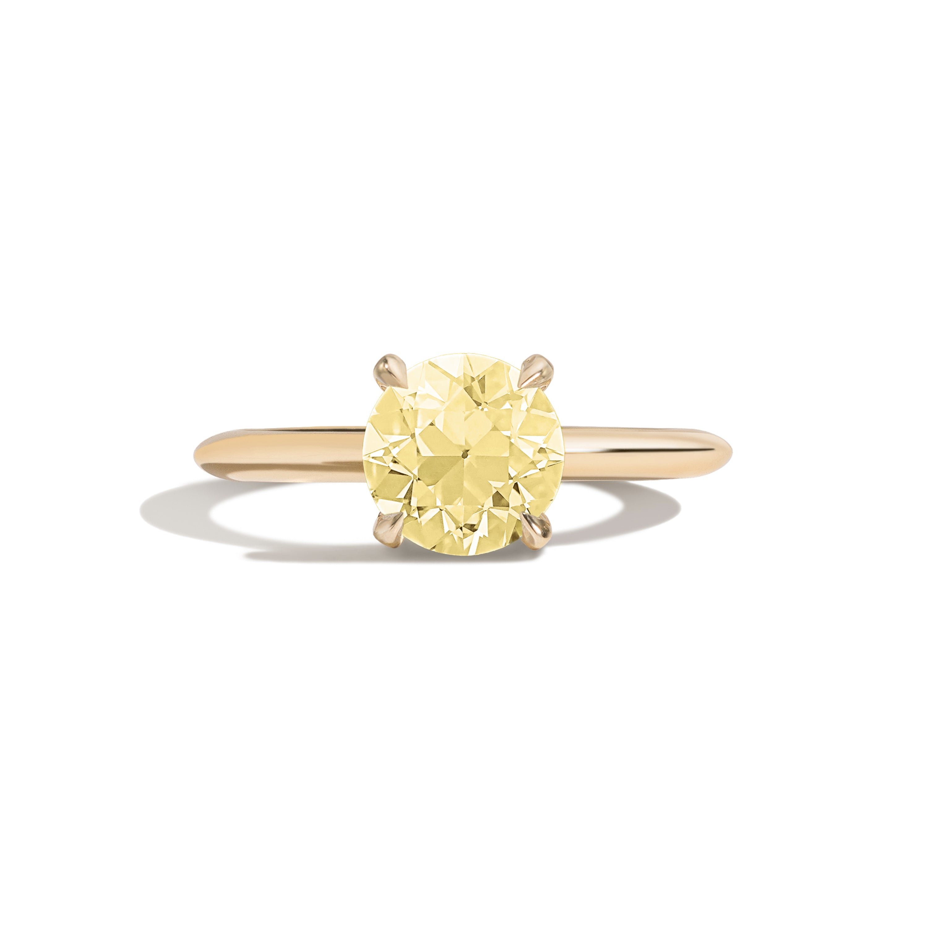 Shahla Karimi Jewelry Old European 14K Gold Ring on a white background
