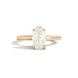 Shahla Karimi Jewelry Old Mine Moval 14K Gold Ring on a white background