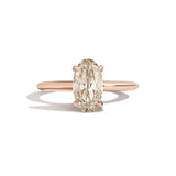 Shahla Karimi Jewelry Old Mine Moval 14K Gold Ring on a white background