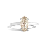 Shahla Karimi Jewelry Old Mine Moval 14K Gold Ring on a white background