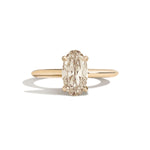 Shahla Karimi Jewelry Old Mine Moval 14K Gold Ring on a white background