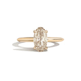 Shahla Karimi Jewelry Old Mine Moval 14K Gold Ring on a white background