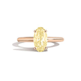 Shahla Karimi Jewelry Old Mine Moval 14K Gold Ring on a white background
