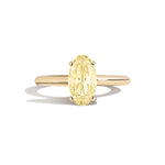 Shahla Karimi Jewelry Old Mine Moval 14K Gold Ring on a white background