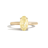 Shahla Karimi Jewelry Old Mine Moval 14K Gold Ring on a white background