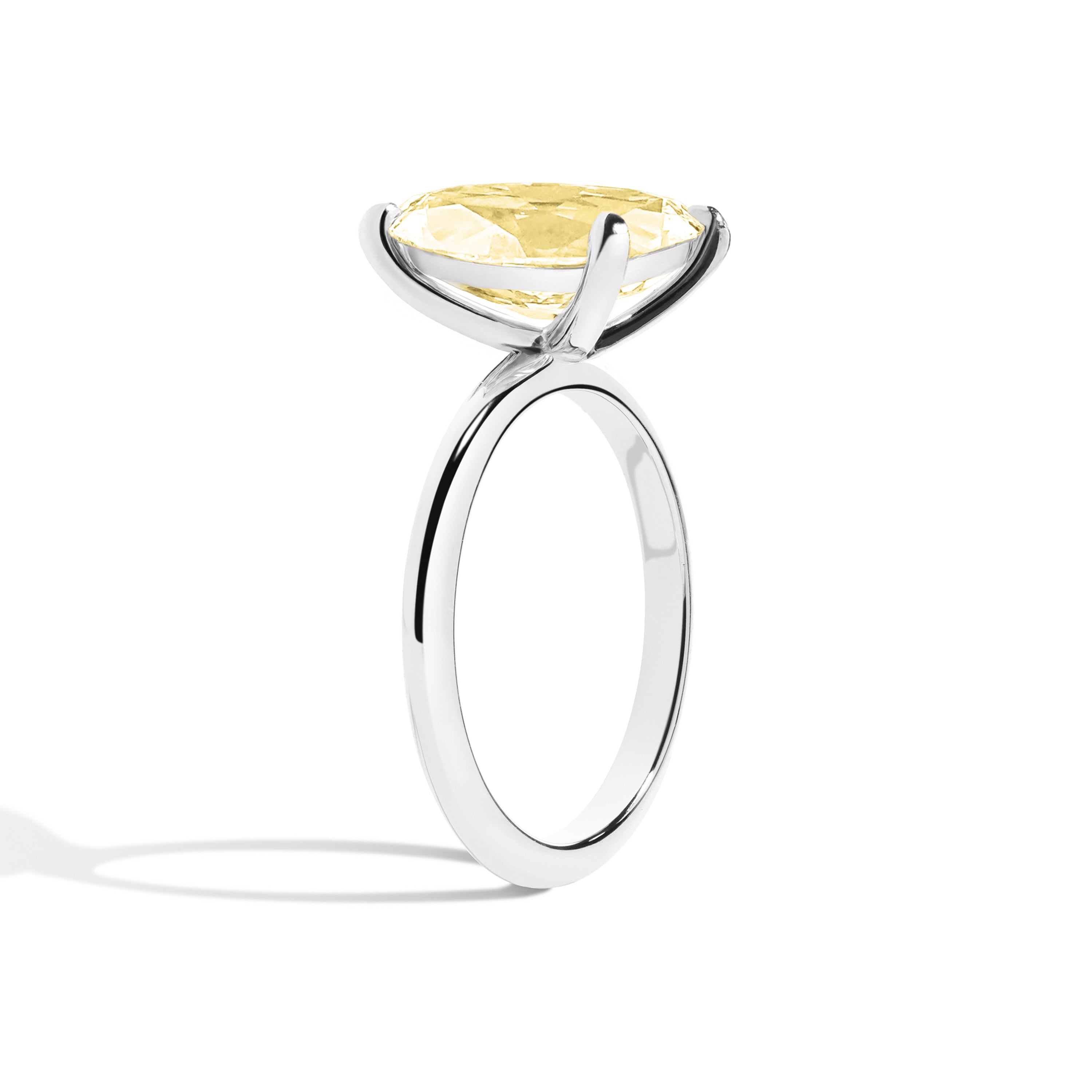 Shahla Karimi Jewelry Old Mine Moval 14K Gold Ring on a white background