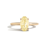 Shahla Karimi Jewelry Old Mine Moval 14K Gold Ring on a white background