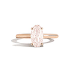 Shahla Karimi Jewelry Old Mine Moval 14K Gold on a white background