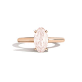 Shahla Karimi Jewelry Old Mine Moval 14K Gold on a white background