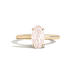 Shahla Karimi Jewelry Old Mine Moval 14K Gold on a white background