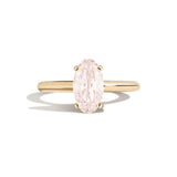 Shahla Karimi Jewelry Old Mine Moval 14K Gold on a white background