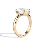 Shahla Karimi Jewelry Old Mine Moval 14K Gold Ring on a white background