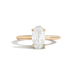 Shahla Karimi Jewelry Old Mine Moval 14K Gold Ring on a white background