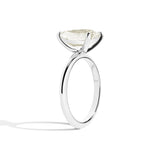 Shahla Karimi Jewelry Old Mine Pear 14K Gold Ring on a white background