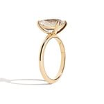 Shahla Karimi Jewelry Old Mine Pear 14K Gold ring on a white background