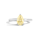Shahla Karimi Jewelry Old Mine Pear 14K Ring on a white background